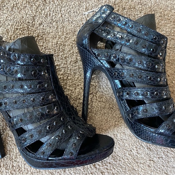 Aldo Black Studded High Heels - Picture 2 of 6